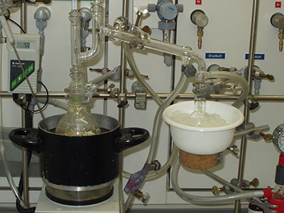 laboratory distillation set-up