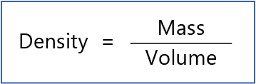 density formula word mass volume