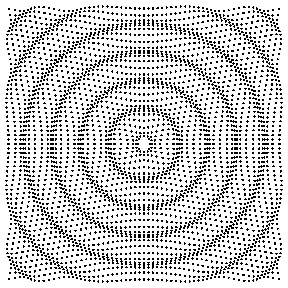 radiating longitudinal sound wave