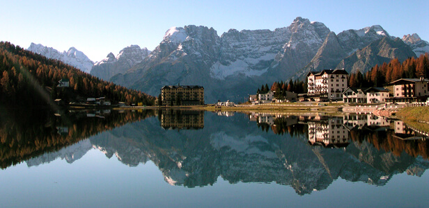 lake mirror reflection