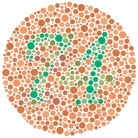 ishihara colour blindness test