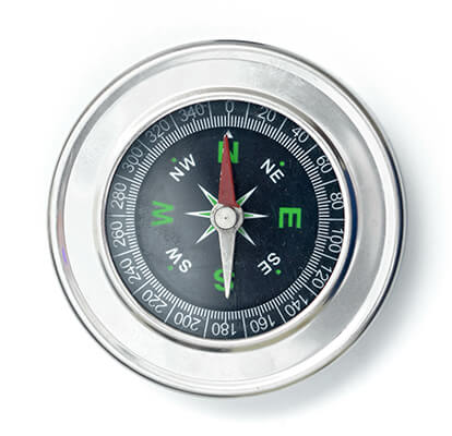compass needle north