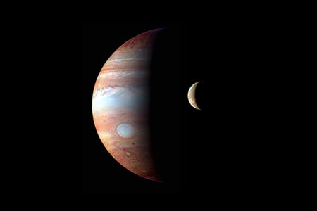 planet jupiter and moon io