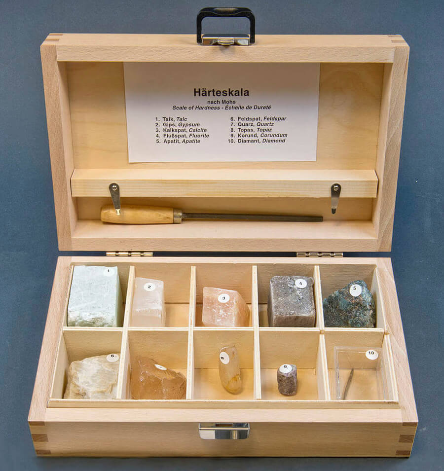 mohs scale of mineral hardness kit