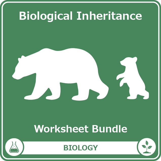 biological inheritance worksheet bundle