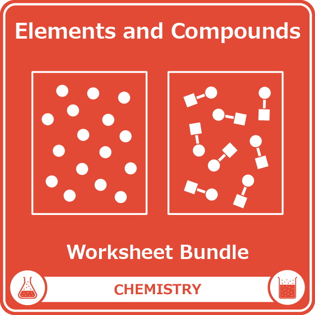 elements and compounds worksheet bundle