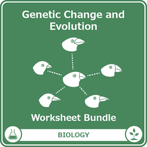genetic change and evolution worksheet bundle