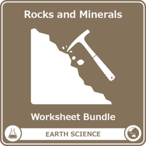 rocks and minerals worksheet bundle