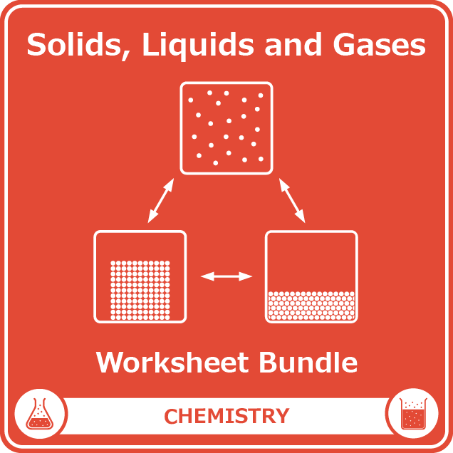 solids liquids and gases worksheet bundle