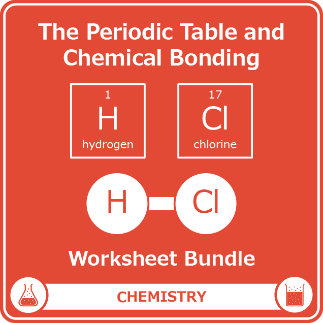 the periodic table and chemical bonding worksheet bundle